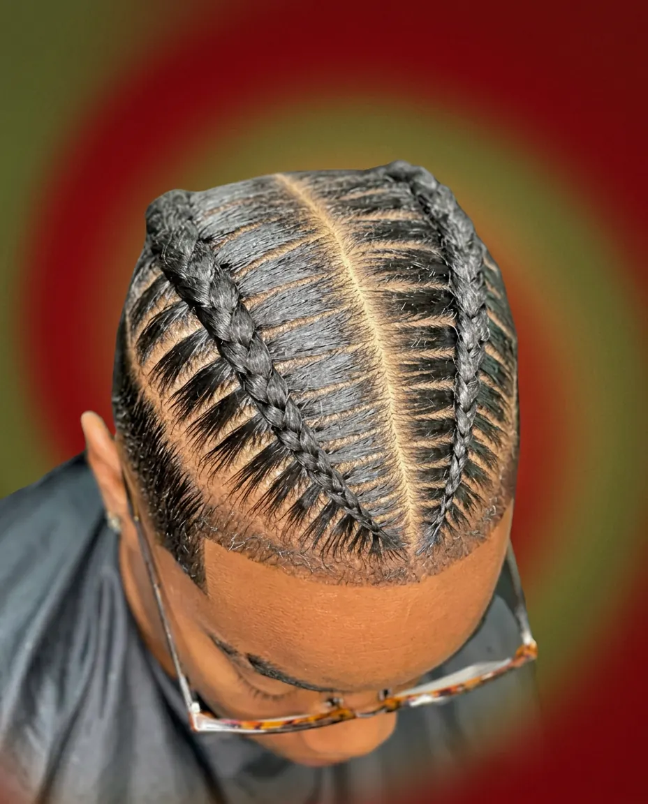 STITCH BRAIDS FOR MEN by Braids By BK